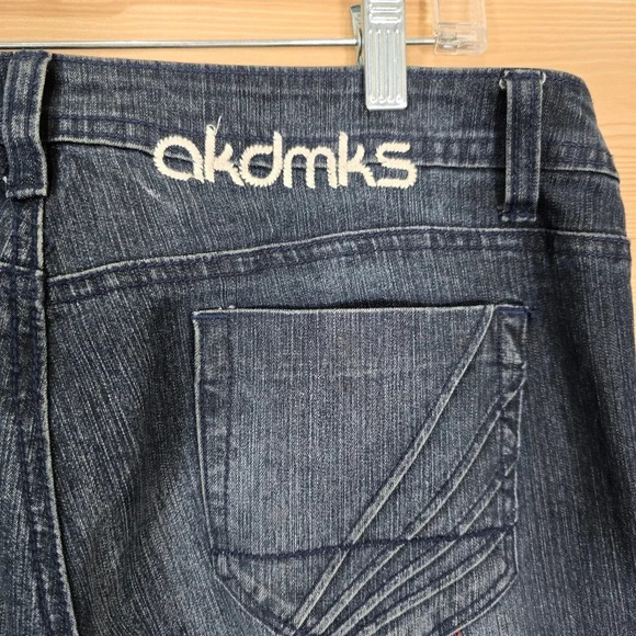 Vintage Akademiks Jeans Size 34 x 35 Embroidered Logo Y2k Hip Hop AKDMKS - Picture 5 of 8